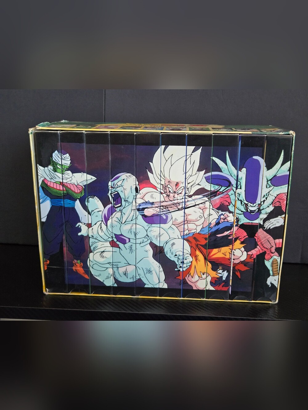 Dragon Ball Z DBZ Frieza Saga UNCUT VHS Box Set Vol 1-10 Connecting Spine Art